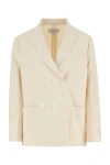 PRADA PRADA WOMAN IVORY COTTON BLAZER