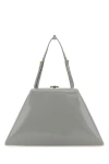 Prada Borsa A Mano In Pelle Grigio Chiaro  Donna In Gray