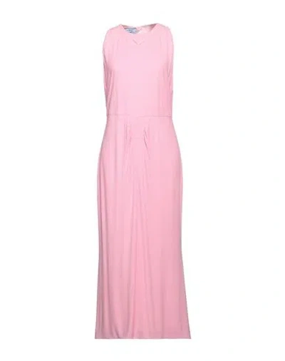 Prada Woman Maxi Dress Pink Size 6 Viscose