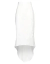 Prada Cotton Midi Skirt In White