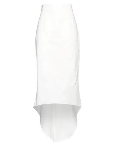 Prada Cotton Midi Skirt In White