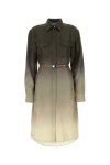Prada Abito Chemisier In Twill Multicolor Donna In Multicolor
