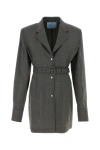 PRADA PRADA WOMAN MULTICOLOR WOOL BLAZER