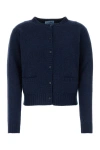 Prada Navy Blue Cashmere Cardigan