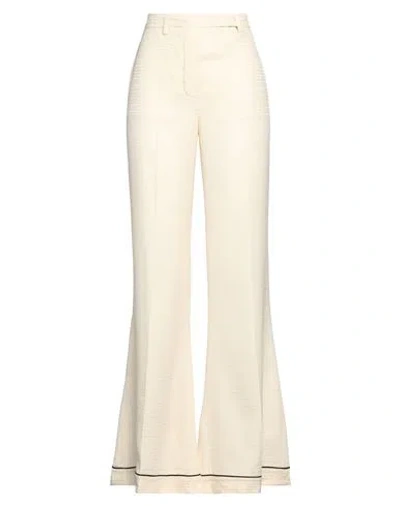 Prada Woman Pants Beige Size 4 Silk