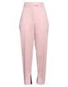 Prada Tailored High Waist Trousers With Ankle Slits In Pink
