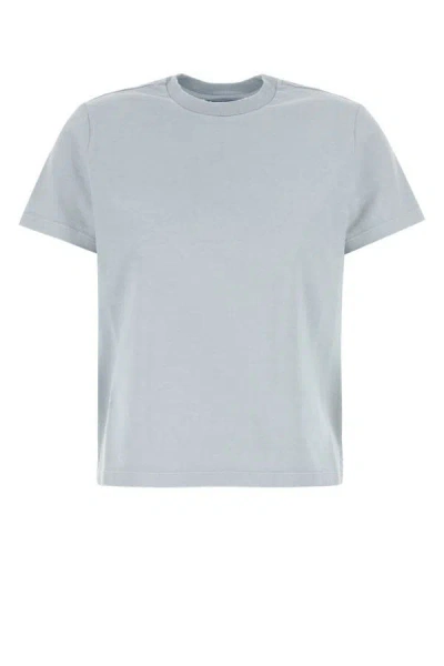 Prada Woman Pastel Light Blue Cotton T-shirt