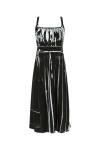 Prada Stretch Viscose Dress Abstract Print In Multicolor