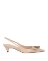 Prada Woman Pumps Beige Size 8 Leather
