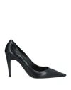 Prada Woman Pumps Black Size 8 Leather