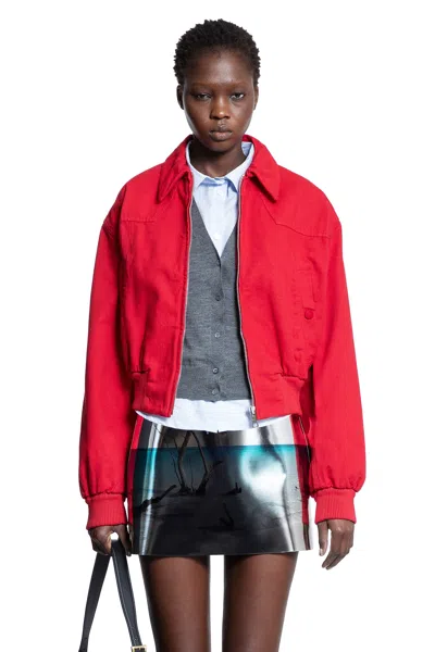 PRADA WOMAN RED JACKETS
