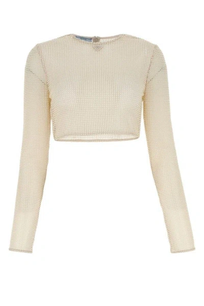 Prada Shirts In Beige O Tan