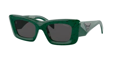 Prada Woman Sunglass Pr 13zsf In Dark Grey
