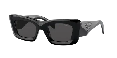 Prada Woman Sunglass Pr 13zsf In Dark Grey