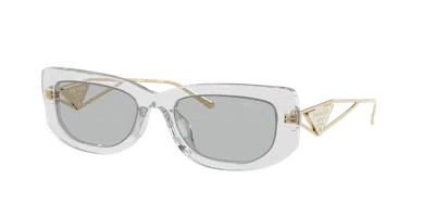 Prada Woman Sunglasses Pr 14ys In Light Grey