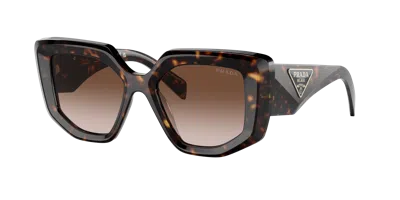 Prada Pr 14zs 2au6s1 50mm Womens Fashion Sunglasses In Havana