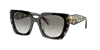 Prada Womens Black Pr 15ws Cat-eye Frame Acetate Sunglasses In Grey Gradient