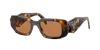 Prada Pr 17wsf Vau2z1 51mm Womens Rectangle Sunglasses In Brown