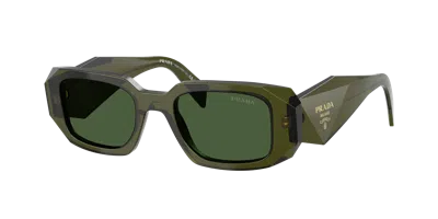 Prada Woman Sunglass Pr 17ws In Dark Green