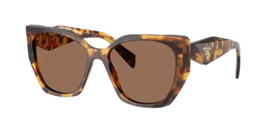 Prada Woman Sunglass Pr 19zs In Brown