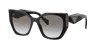 Prada Pr 19zs Sunglasses In Grey Gradient