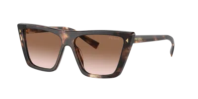 Prada Woman Sunglasses Pr 21zs In Brown Gradient