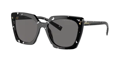 Prada Woman Sunglass Pr 23zs In Dark Grey Polarized