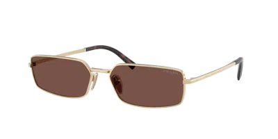 Prada Rectangular-frame Sunglasses In Brown