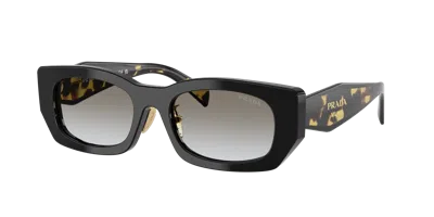 Prada Woman Sunglass Pr B05sf In Grey Gradient