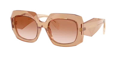 Prada Woman Sunglass Pr B23s In Brown