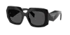 Prada Pr B23sf Acetate Square Sunglasses In Black