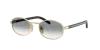 Prada Oval-frame Sunglasses In Grey Gradient