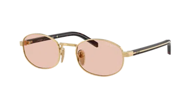 Prada Woman Sunglass Pr B53s In Gold