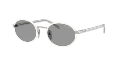 Prada Woman Sunglass Pr B56s In Metallic