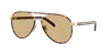 Prada Pr B57s Aviator Steel Sunglasses In Yellow