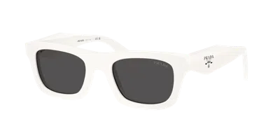 Prada Woman Sunglass Pr C06s In White