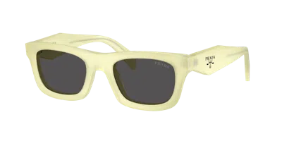 Prada Woman Sunglass Pr C06s In Yellow