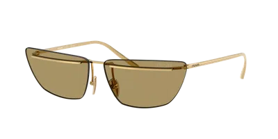 Prada Woman Sunglass Pr C52s In Gold
