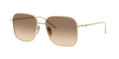 Prada Woman Sunglass Pr C54sd In Gold