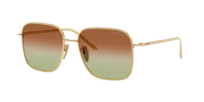Prada Woman Sunglass Pr C54sd In Gold