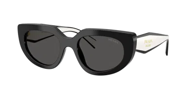 Prada Woman Sunglasses Pr D02s In Blue