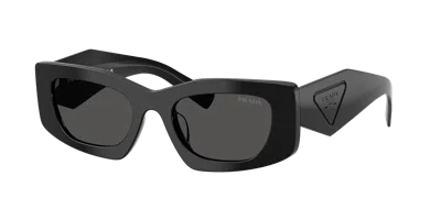 Prada Womens Black Pr D03sd Rectangle-frame Acetate Sunglasses In Pink