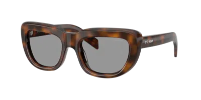 Prada Woman Sunglasses Pr D07s In Gold