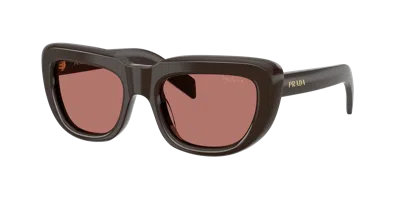 Prada Woman Sunglasses Pr D07s In Gray