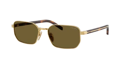 Prada Woman Sunglass Pr D62s In Gold