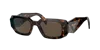 Prada Eyewear Rectangular Frame Sunglasses In Brown