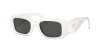 Prada Dark Grey Rectangular Ladies Sunglasses Pr 17ws 1425s0 49 In Dark Grey
