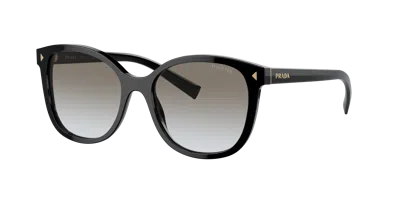 Prada Woman Sunglasses Pr 22zs In Grey Gradient