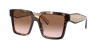 Prada Pr 24zs 07r0a6 56mm Womens Square Sunglasses In Brown Gradient