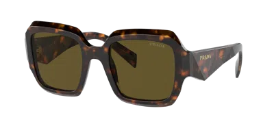 Prada Woman Sunglasses Pr 28zs In Dark Brown
